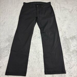 Prana Slim Fit Brion Nylon Pants Charcoal Grey Performance Stretch‎ Men's 32x29